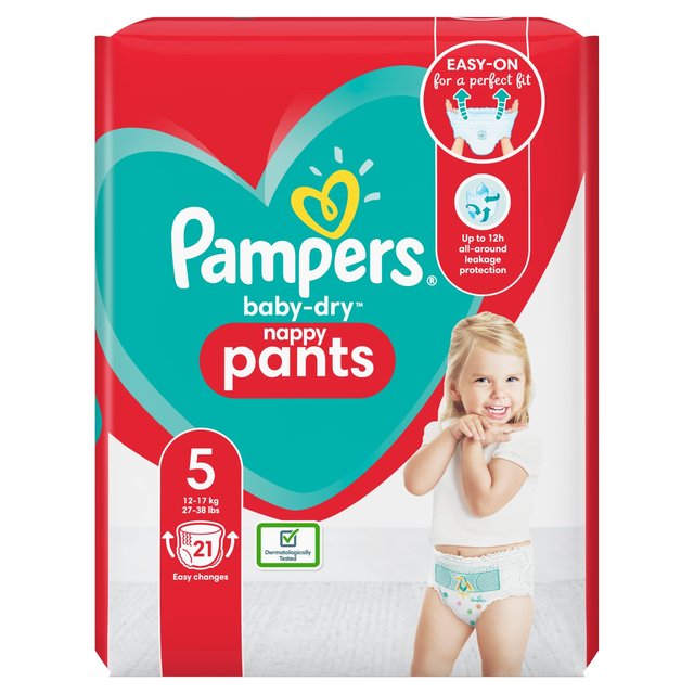 Pampers Baby Dry Pants Tamaño 5 Essential Pack 21 por paquete 