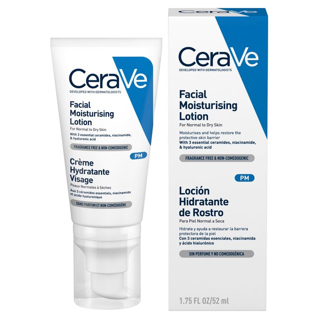 CeraVe PM Facial Moisturising Lotion 52ml | British Online