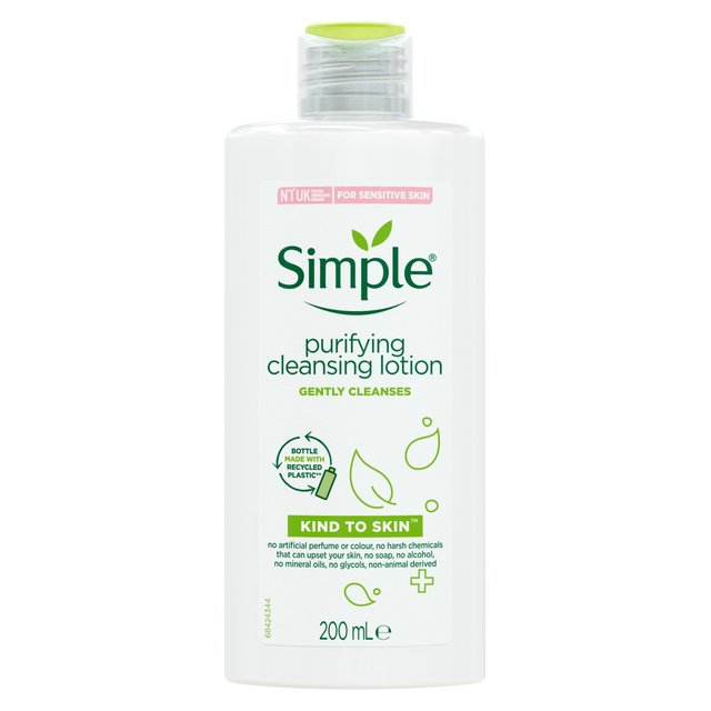 Lotion nettoyante de purification simple à la peau 200 ml