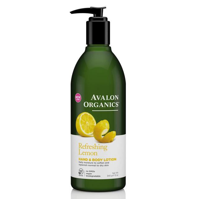 Avalon Organic Lemon Hand &amp; Body Lotion Vegan 340g 
