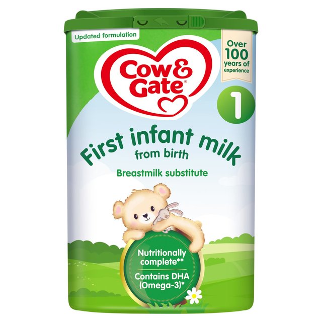 Cow & Gate 1 First Baby Leche Fórmula Desde el Nacimiento 800g
