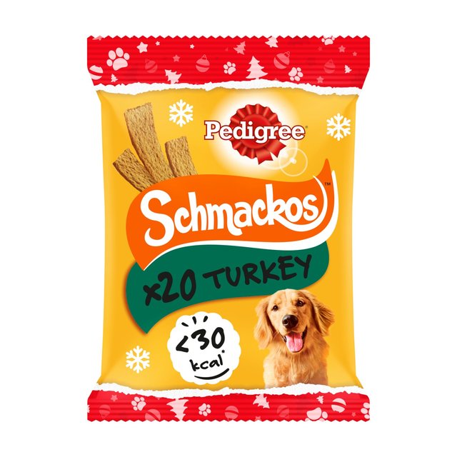 PEDIGREE Christmas Schmackos Dog Treats with Turkey 20 Stick