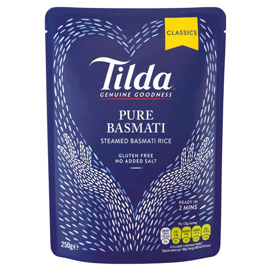 Tilda Microwave Pure Basmati Rice 250g