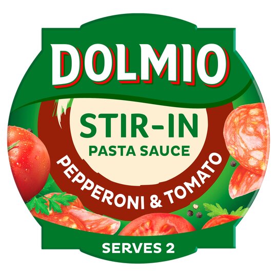 Dolmio revuelto en salsa de pasta de pepperoni y tomate 150 g